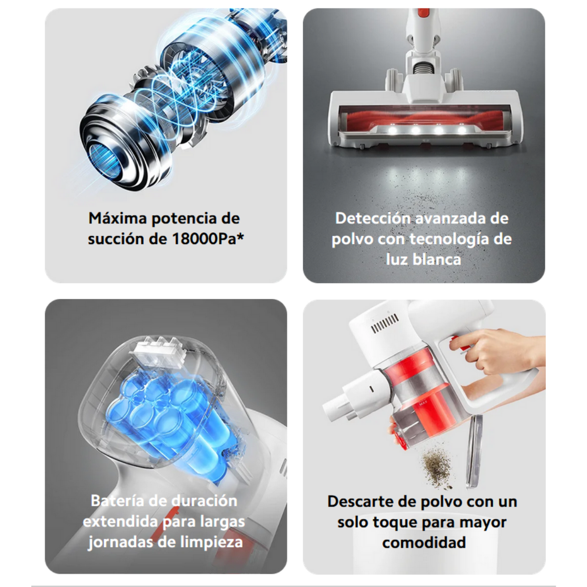 XIAOMI ASPIRADORA INALÁMBRICA VACUUM CLEANER G20 LITE BLANCO - 3