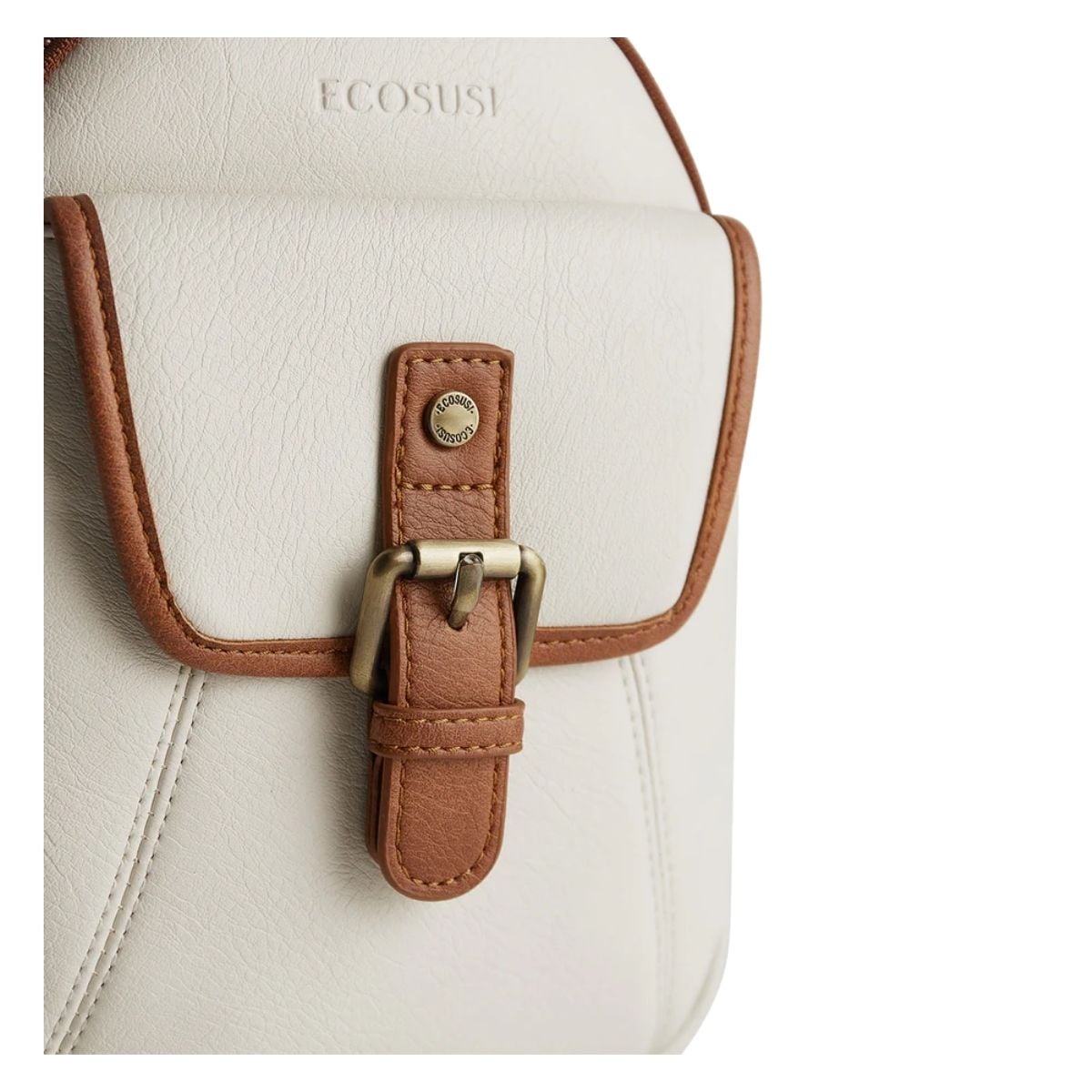 ECOSUSI BANDOLERA RETRO CON CORREA DE GUITARRA - BLANCO - 3