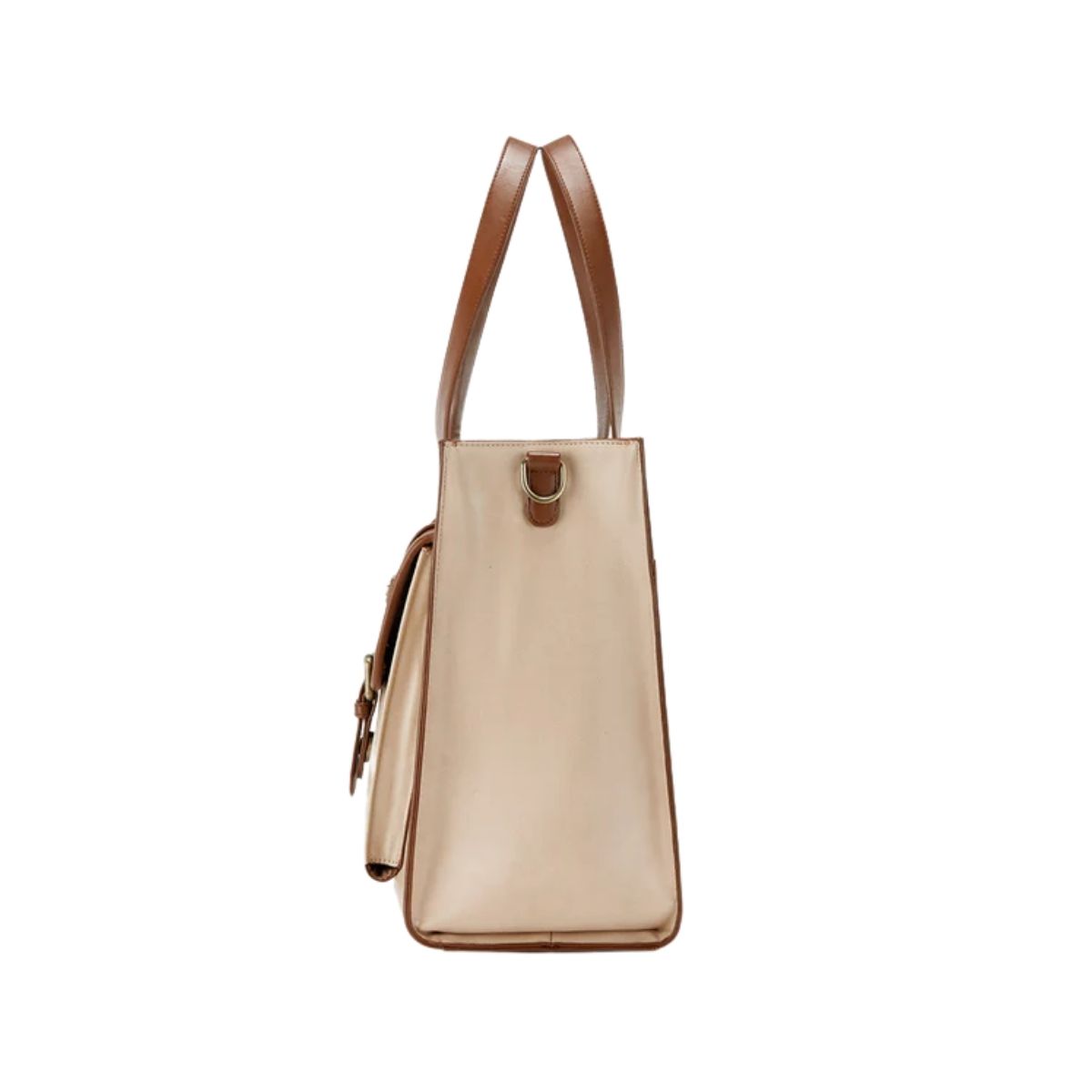 ECOSUSI BOLSO TOTE OLIVIA PARA NOTEBOOK 15.6' - BEIGE Y MARRÓN - 4
