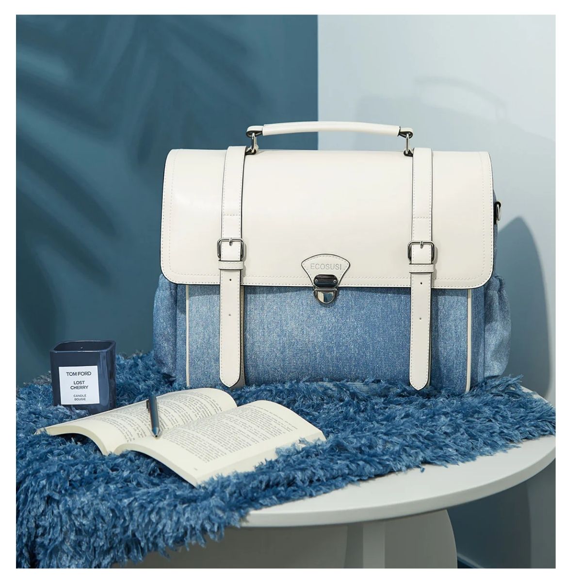 ECOSUSI MALETÍN INSPIRACIÓN DENIM PARA NOTEBOOK 15.6' - AZUL - 2