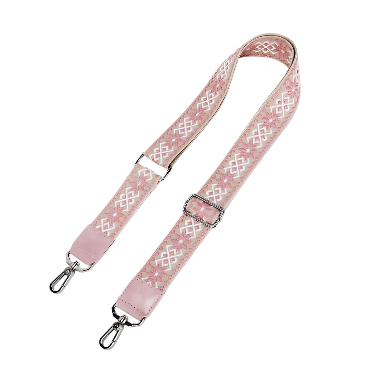 ECOUSI BOLSO MENSAJERO MIA CON CORREA ANCHA - ROSADO - 6