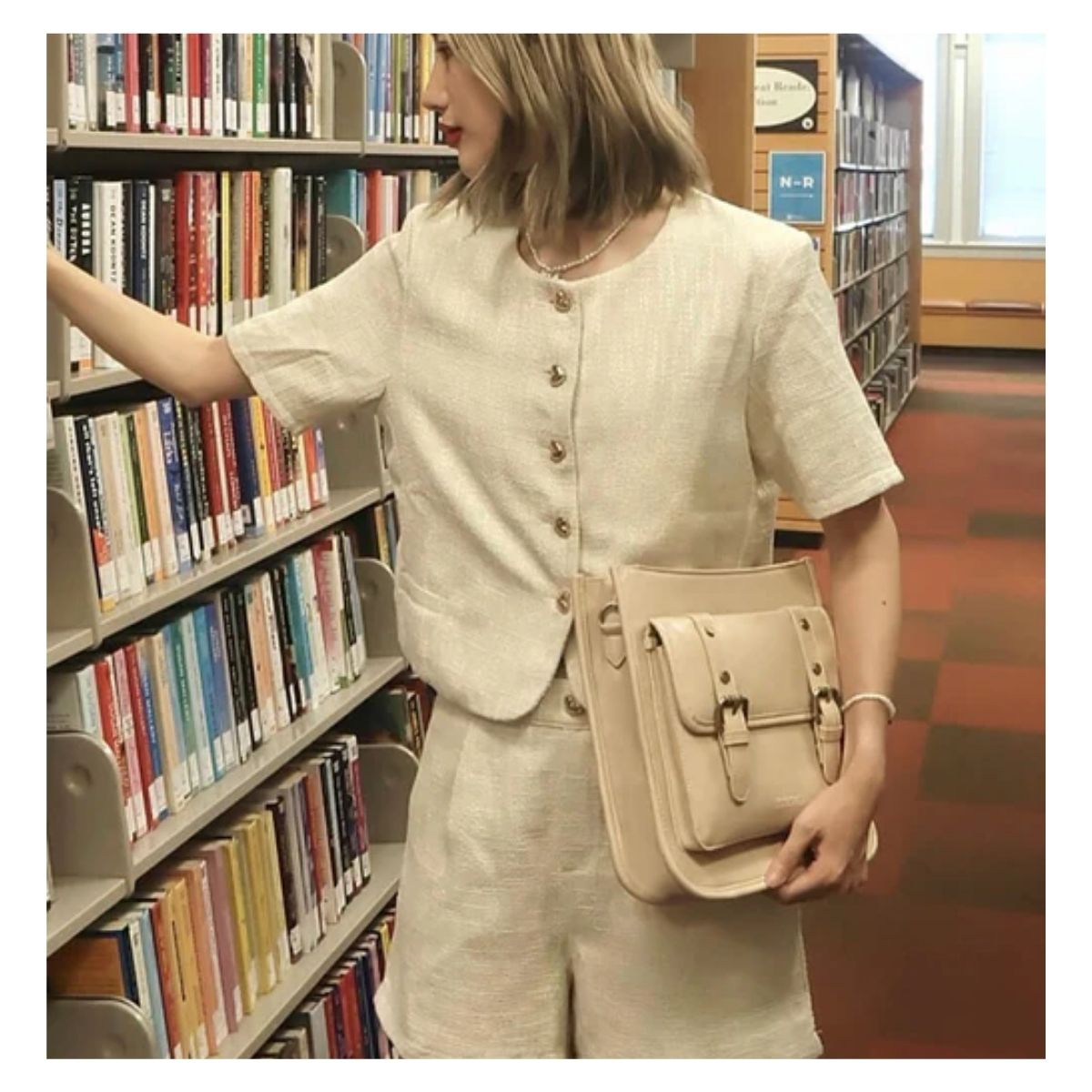 ECOSUSI BOLSO MENSAJERO SOPHIE PARA TABLET 11' - CAQUI - 2