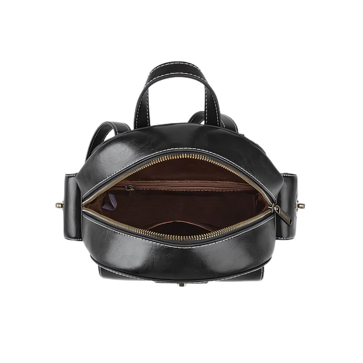 ECOSUSI MINI MOCHILA ALISON DE CUERO VEGANO - NEGRO - 5