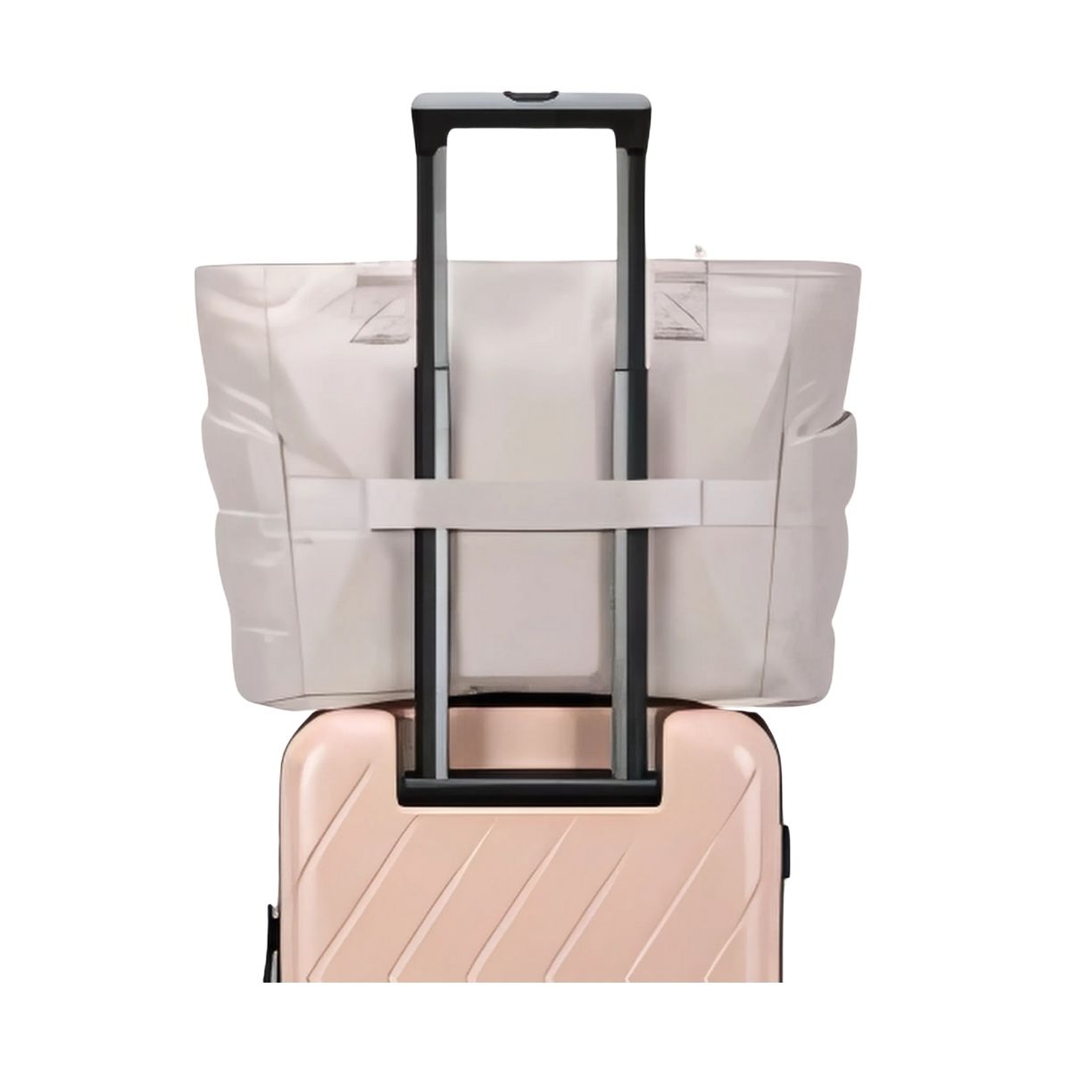 Bagsmart Bolso Tote Acolchado Bubble 20 L para Notebook 15,6″ Beige - 3