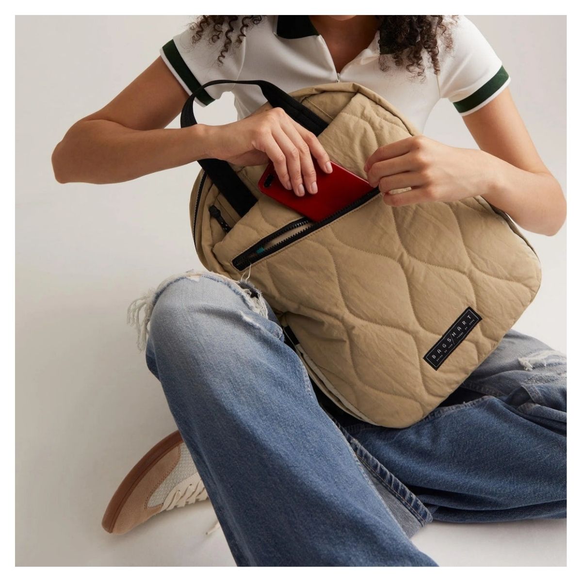 Bagsmart Mochila de Trabajo Paz 23 L para Notebook 15,6″ Arena - 7