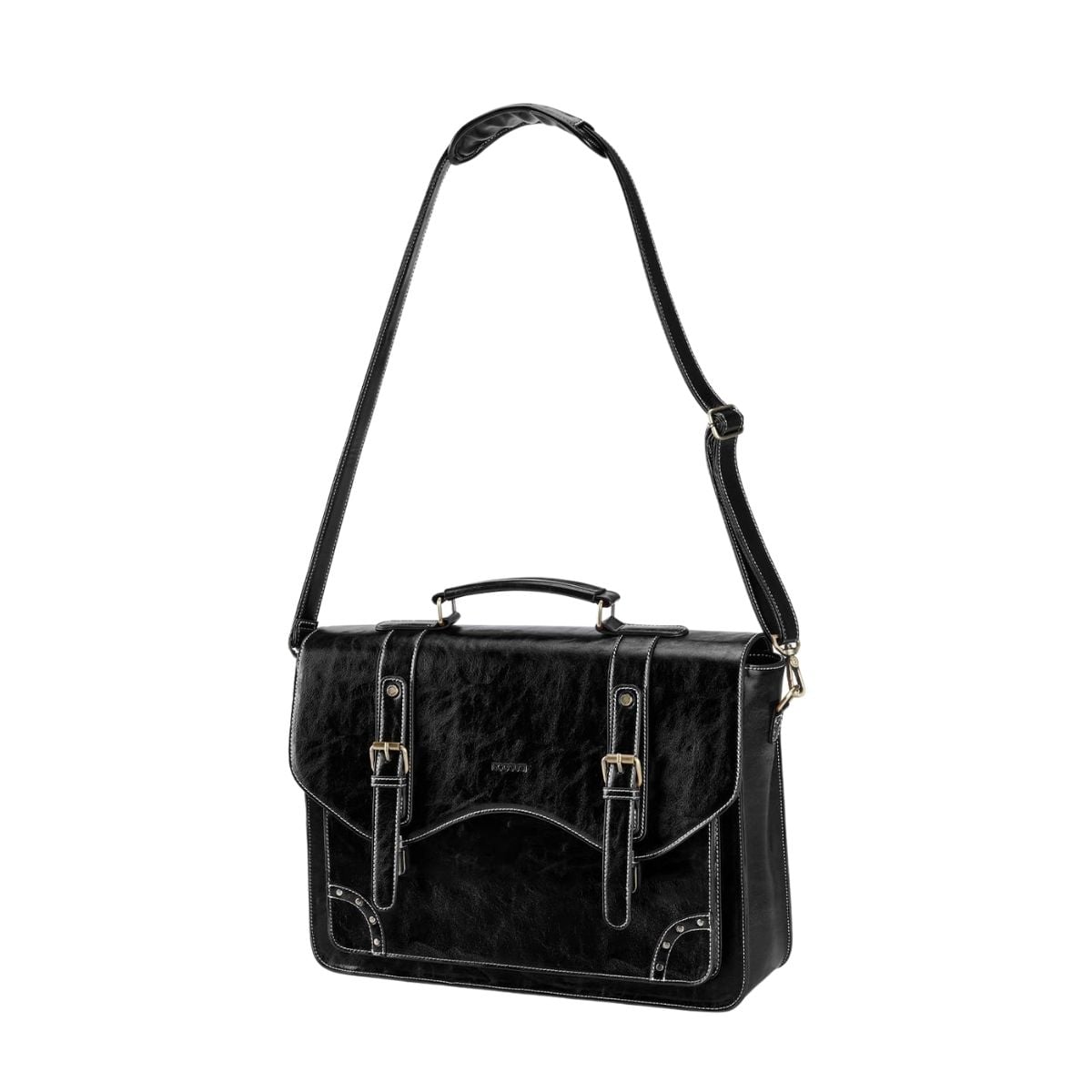 ECOSUSI MALETÍN Y MOCHILA WILDER CON REMACHES PARA NOTEBOOK 15,6' - NEGRO - 4