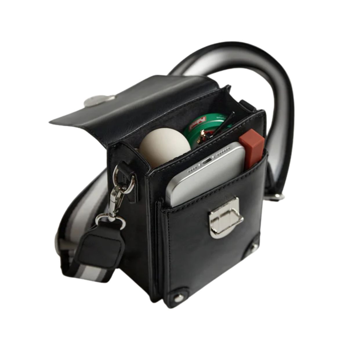 ECOSUSI BOLSO CRUZADO VINTAGE PARA TELÉFONO - NEGRO - 7