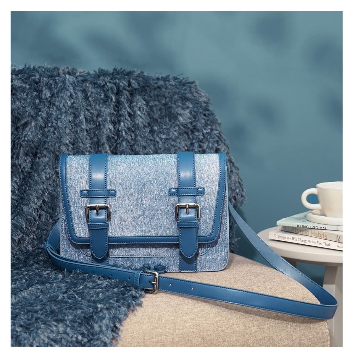ECOSUSI BOLSO MENSAJERO JANE PARA TABLET 10.2” - DENIM - 4