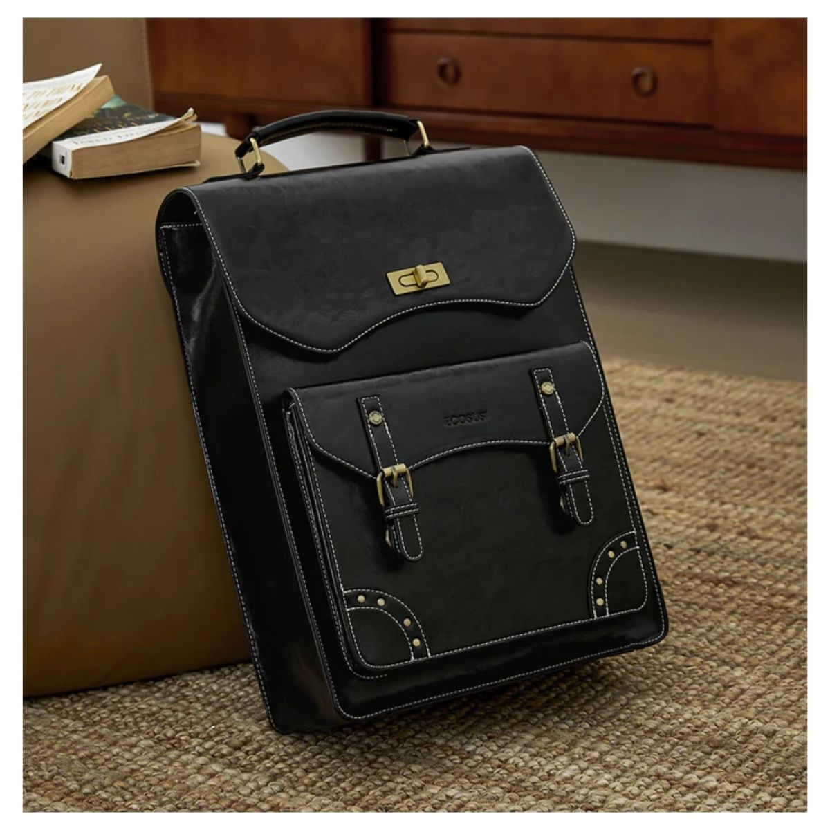 ECOSUSI MOCHILA WILDER CON REMACHES PARA NOTEBOOK 15,6' - NEGRO - 2
