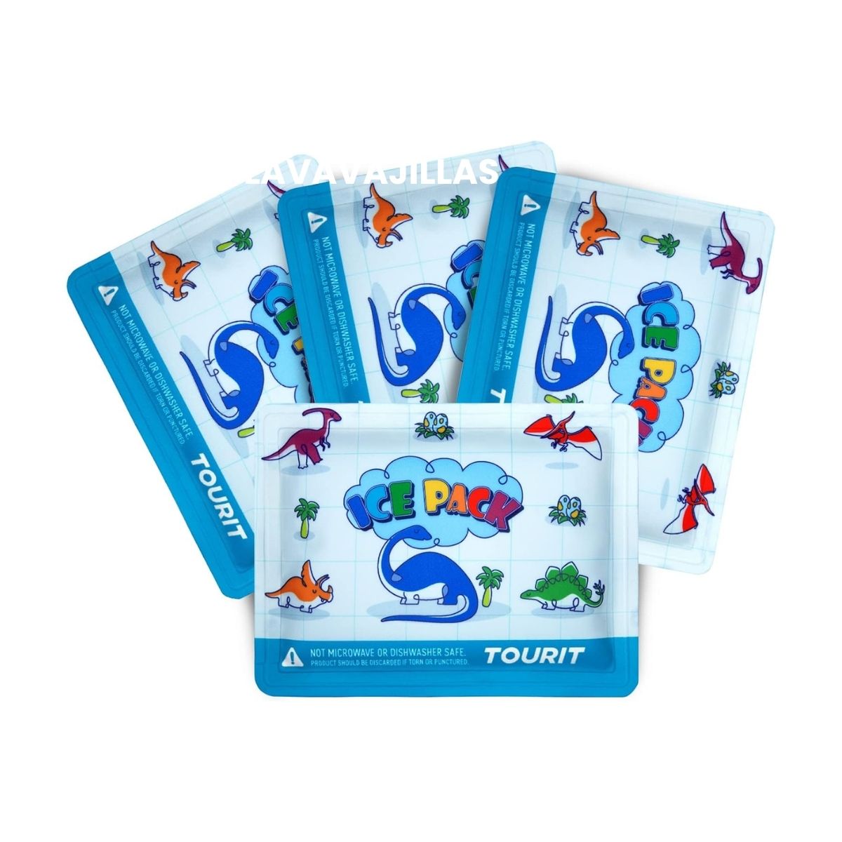 TOURIT HIELOS REUTILIZABLES PARA NIÑOS PACK X4 - 1