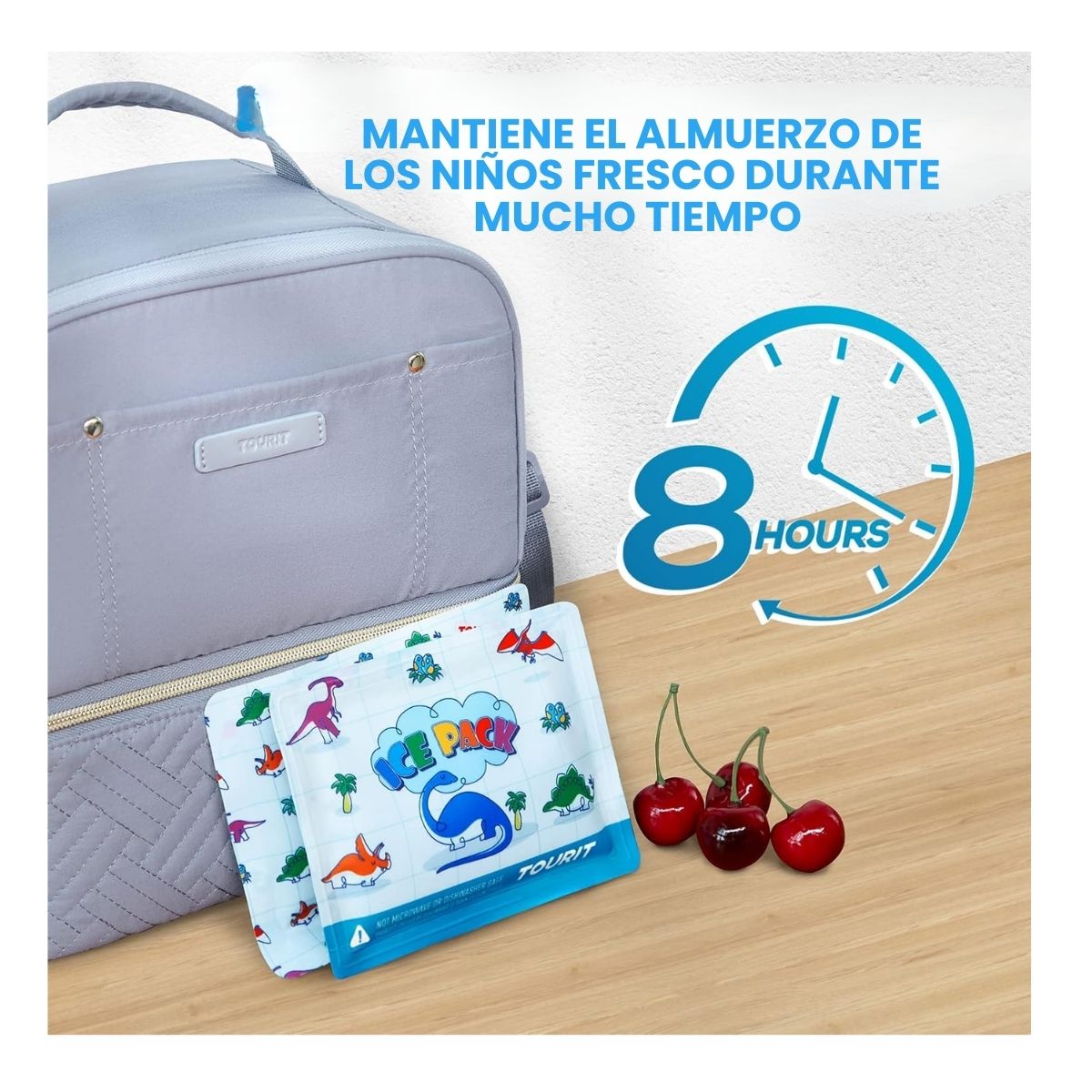 TOURIT HIELOS REUTILIZABLES PARA NIÑOS PACK X4 - 5