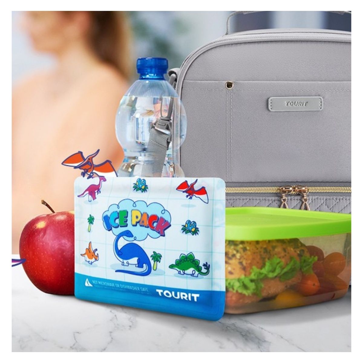 TOURIT HIELOS REUTILIZABLES PARA NIÑOS PACK X4 - 7