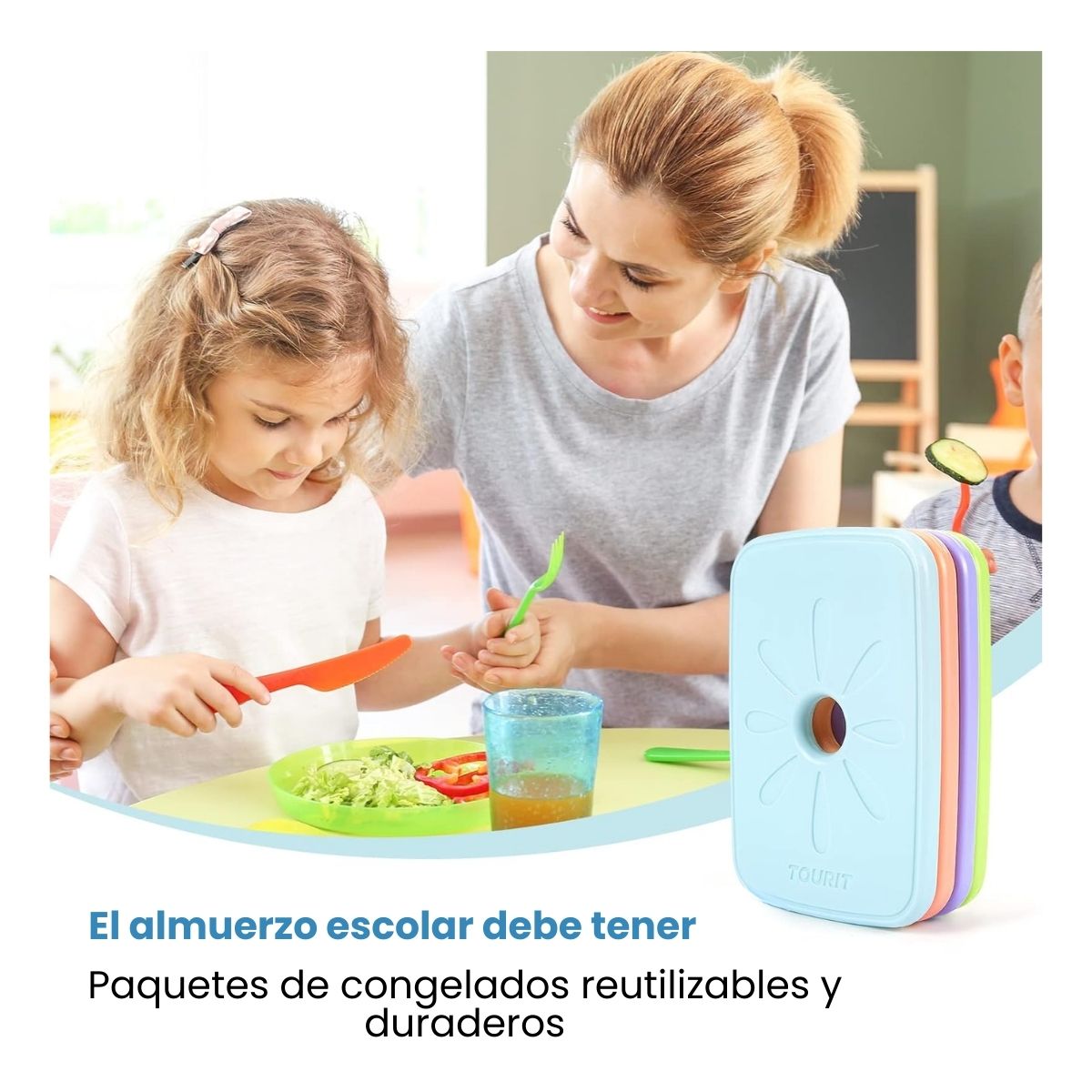 TOURIT HIELOS REUTILIZABLES PARA LONCHERAS PACK X2 - 2