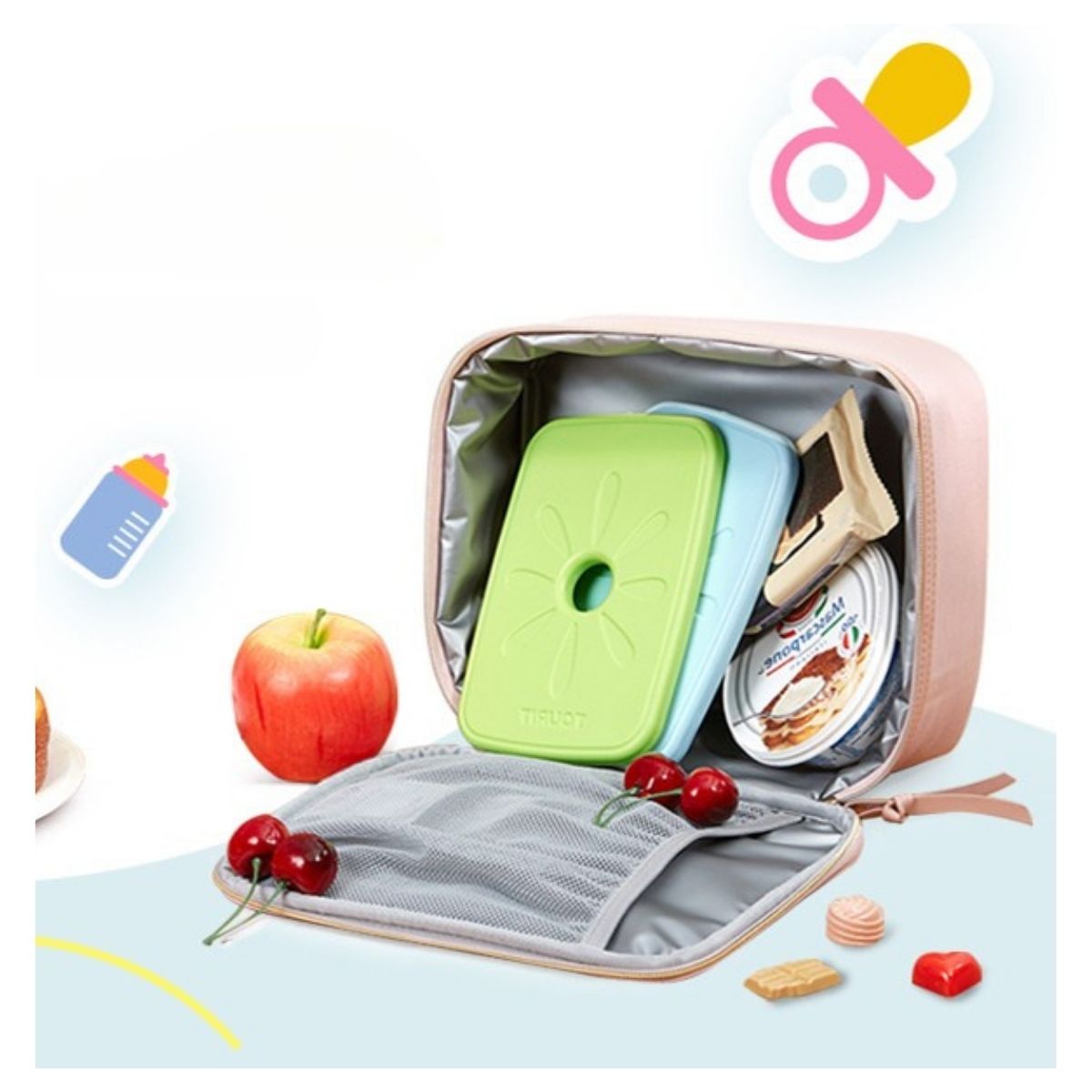 TOURIT HIELOS REUTILIZABLES PARA LONCHERAS PACK X2 - 6