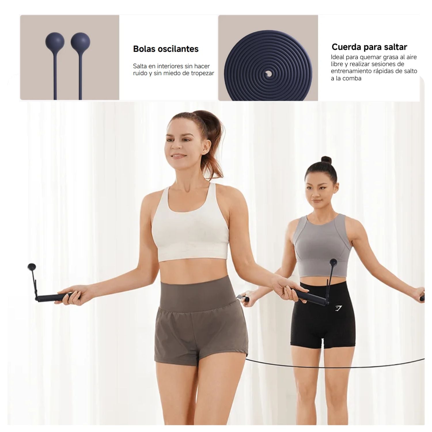 XIAOMI CUERDA PARA SALTAR INTELIGENTE CON CONTEO DE REPETICIONES - AZUL - 2