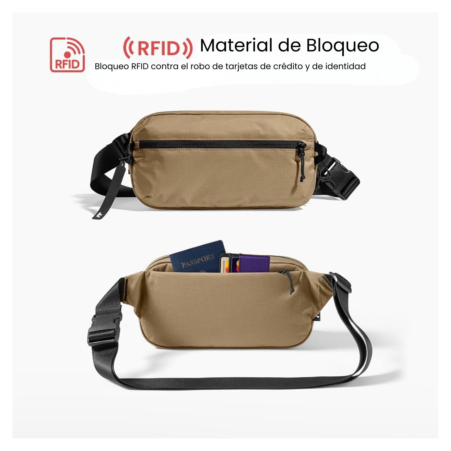 TOMTOC BANANO AVIATOR-T33 2.5L MEDIANO M - MARRÓN - 3