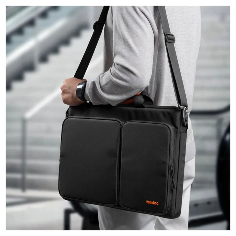 TOMTOC BOLSO DE HOMBRO DEFENDER-A42 PARA 17,2' - NEGRO - 2