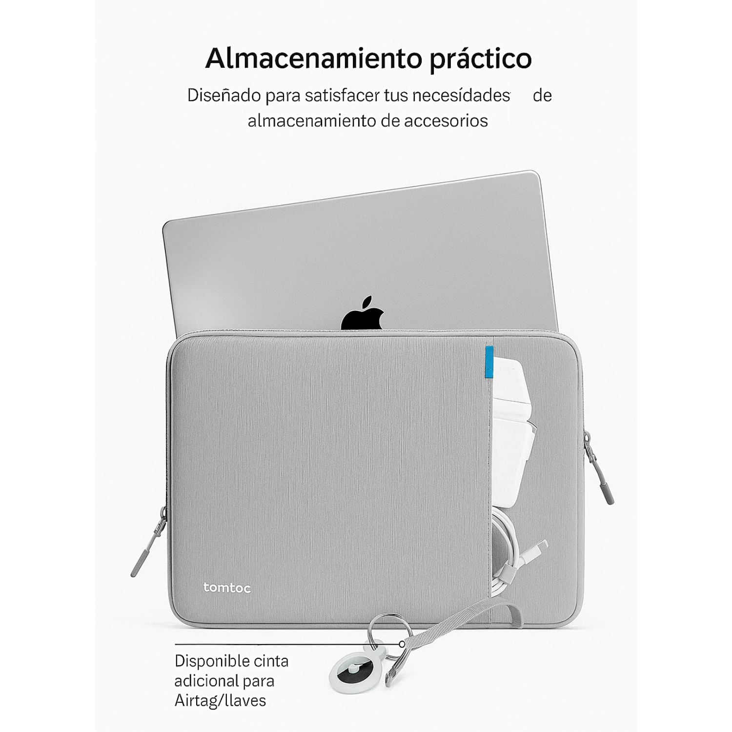 TOMTOC FUNDA DEFENDER-A13 PARA MACBOOK AIR/PRO DE 13' - GRIS - 5