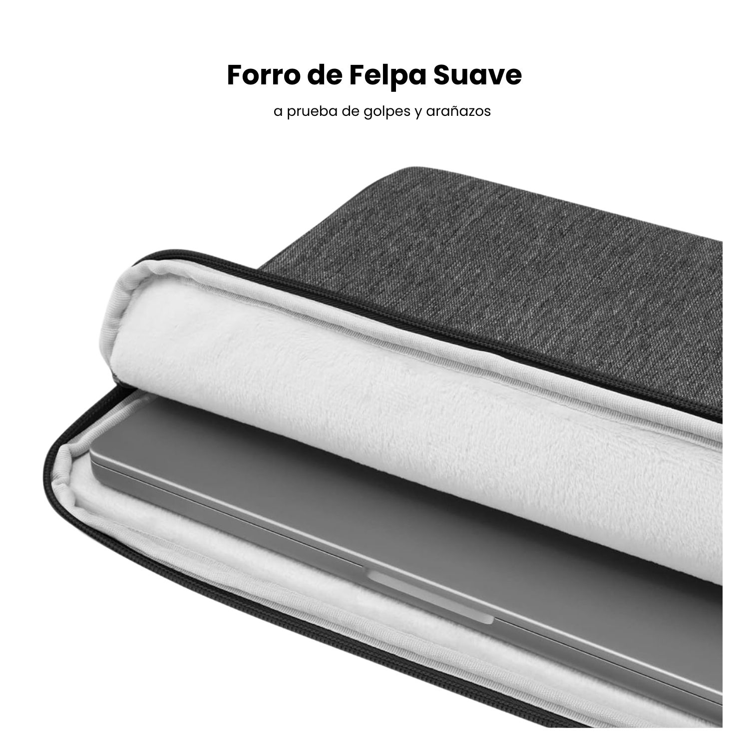 TOMTOC FUNDA LIGHT- A18 PARA MACBOOK AIR 15' - GRIS OSCURO - 3