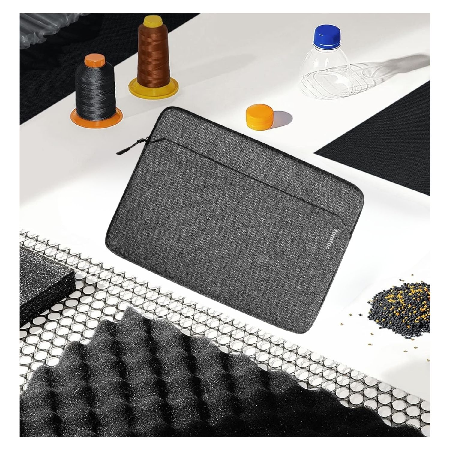 TOMTOC FUNDA LIGHT- A18 PARA MACBOOK AIR 15' - GRIS OSCURO - 4