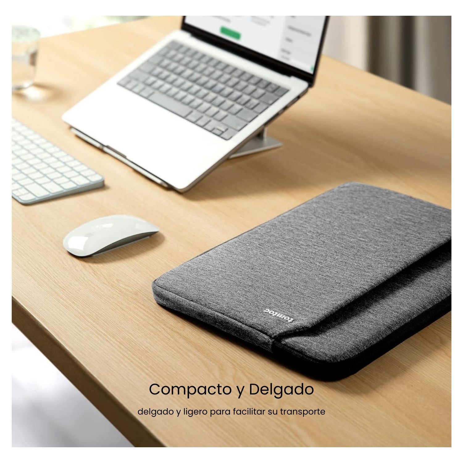 TOMTOC FUNDA LIGHT- A18 PARA MACBOOK AIR 15' - GRIS OSCURO - 7