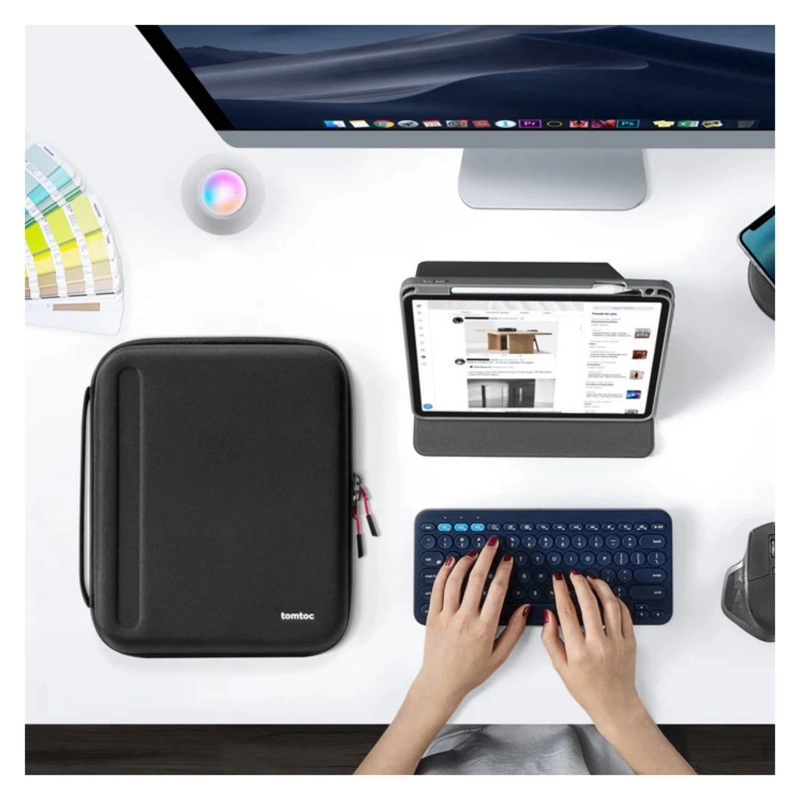 TOMTOC ESTUCHE PORTAFOLIO FANCYCASE-B06 PARA IPAD AIR/PRO DE 13' - NEGRO - 6