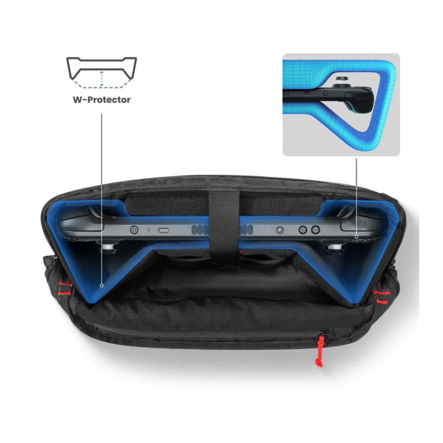 TOMTOC BOLSO DE VIAJE ARCCOS-G47 PARA STEAM DECK - NEGRO - 3