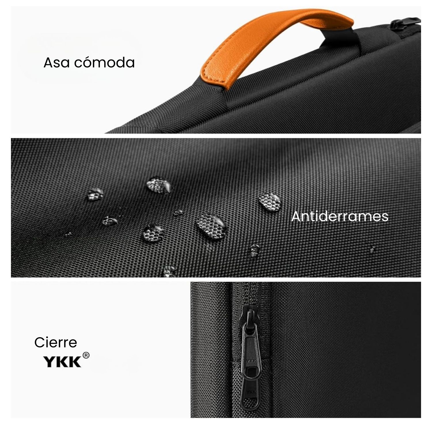 TOMTOC MALETÍN DEFENDER-A14 PARA 13,5' A 14,4' - NEGRO - 6