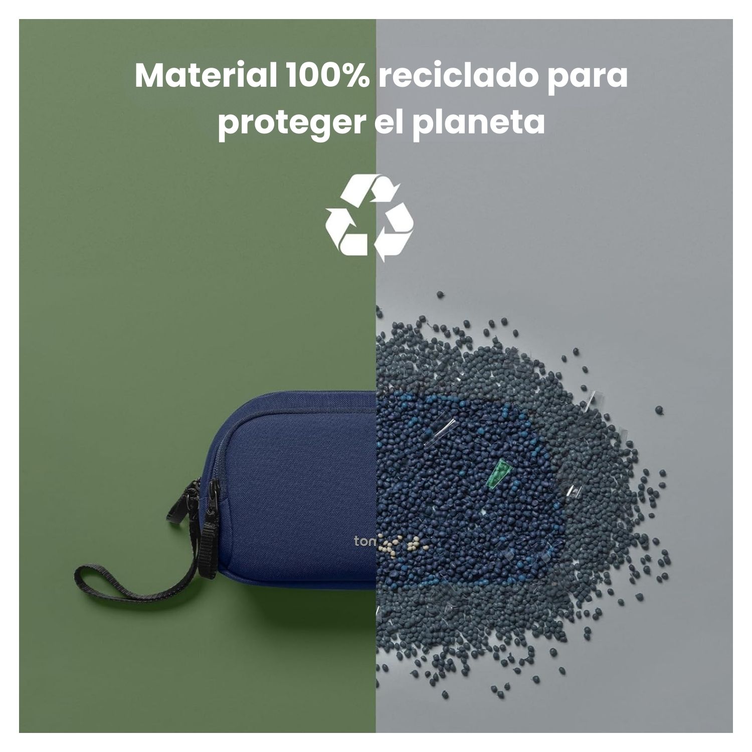 TOMTOC ESTUCHE LIGHT-T12 PARA ACCESORIOS ELECTRÓNICOS MEDIANO - AZUL - 4