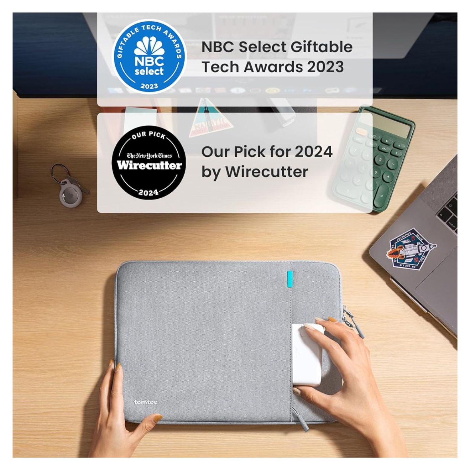 TOMTOC FUNDA DEFENDER-A13 PARA MACBOOK PRO DE 14' - GRIS - 7
