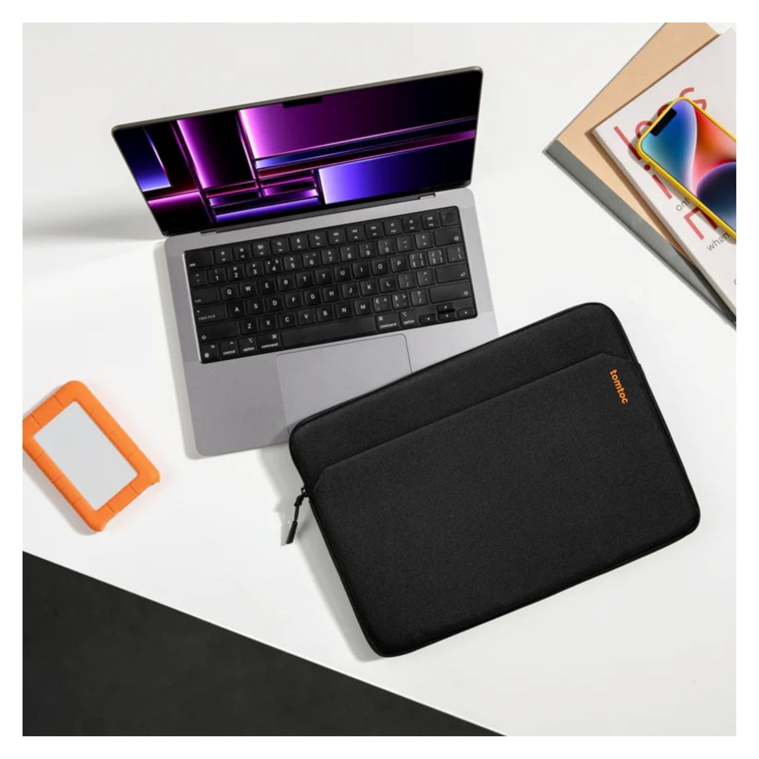 TOMTOC FUNDA LIGHT- A18 PARA MACBOOK PRO 14' - NEGRO - 7