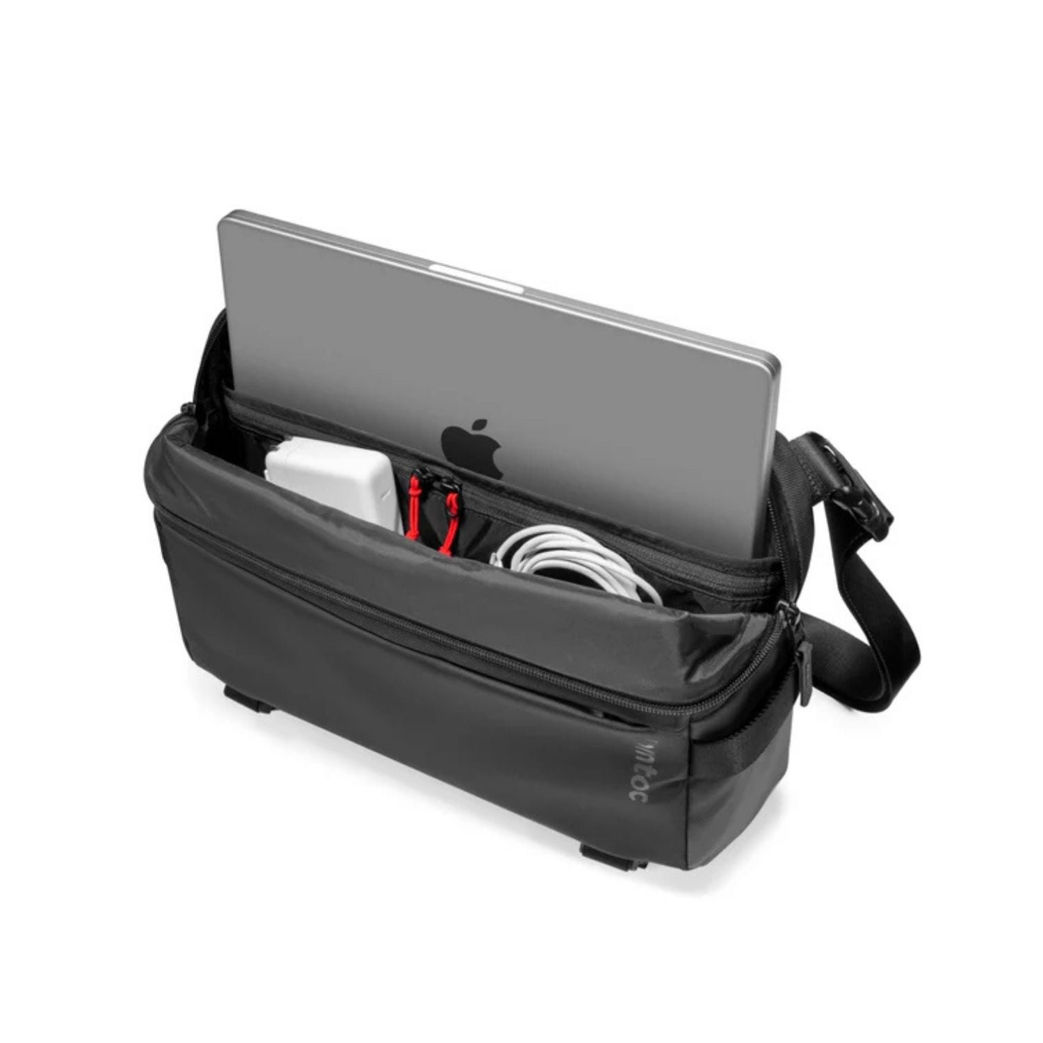 TOMTOC BOLSO SLING COMPACTO EXPLORER-T21 GRANDE 10L PARA 13' - NEGRO - 4