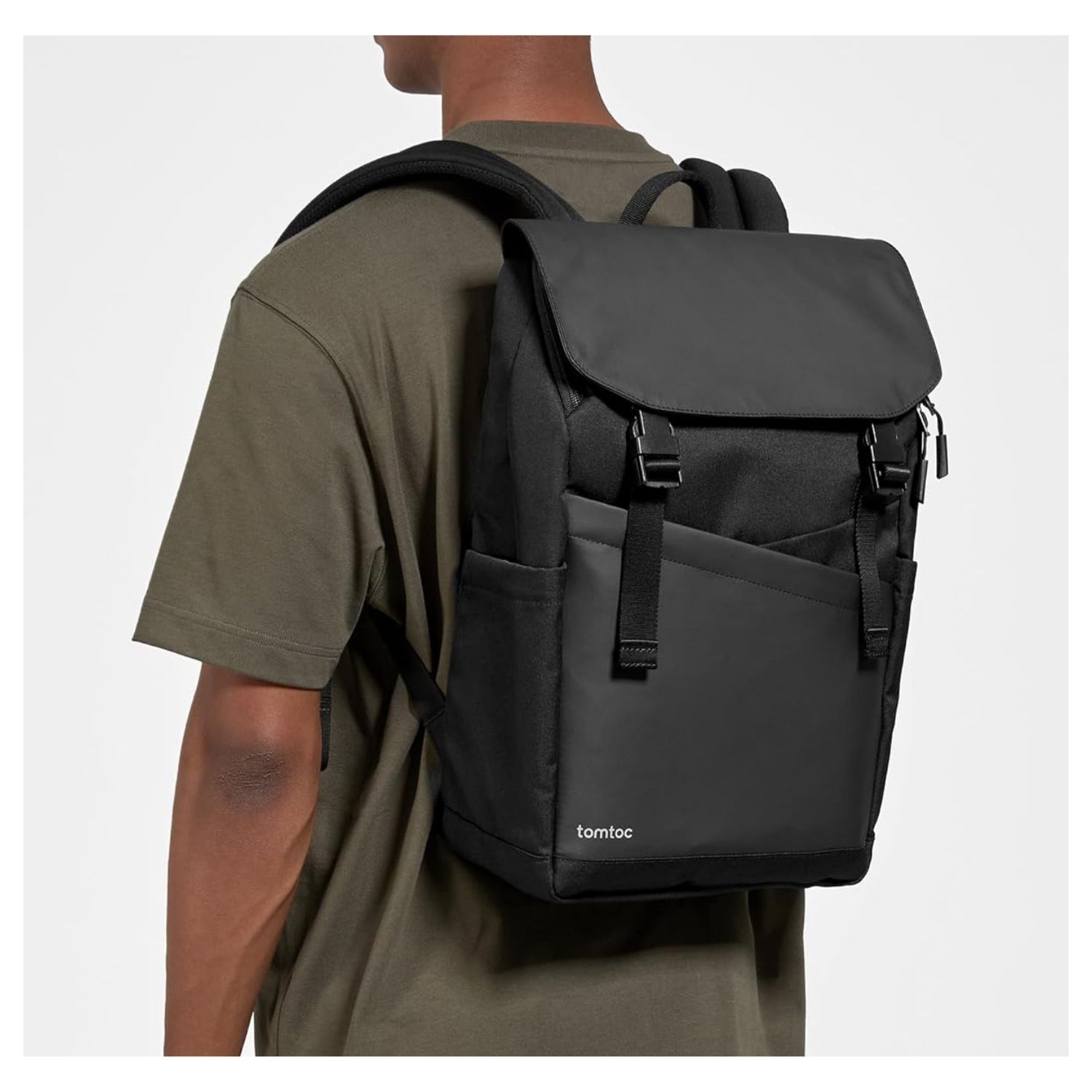 TOMTOC MOCHILA SLASH-T64 18L PARA COMPUTADOR DE 16' - NEGRO - 7
