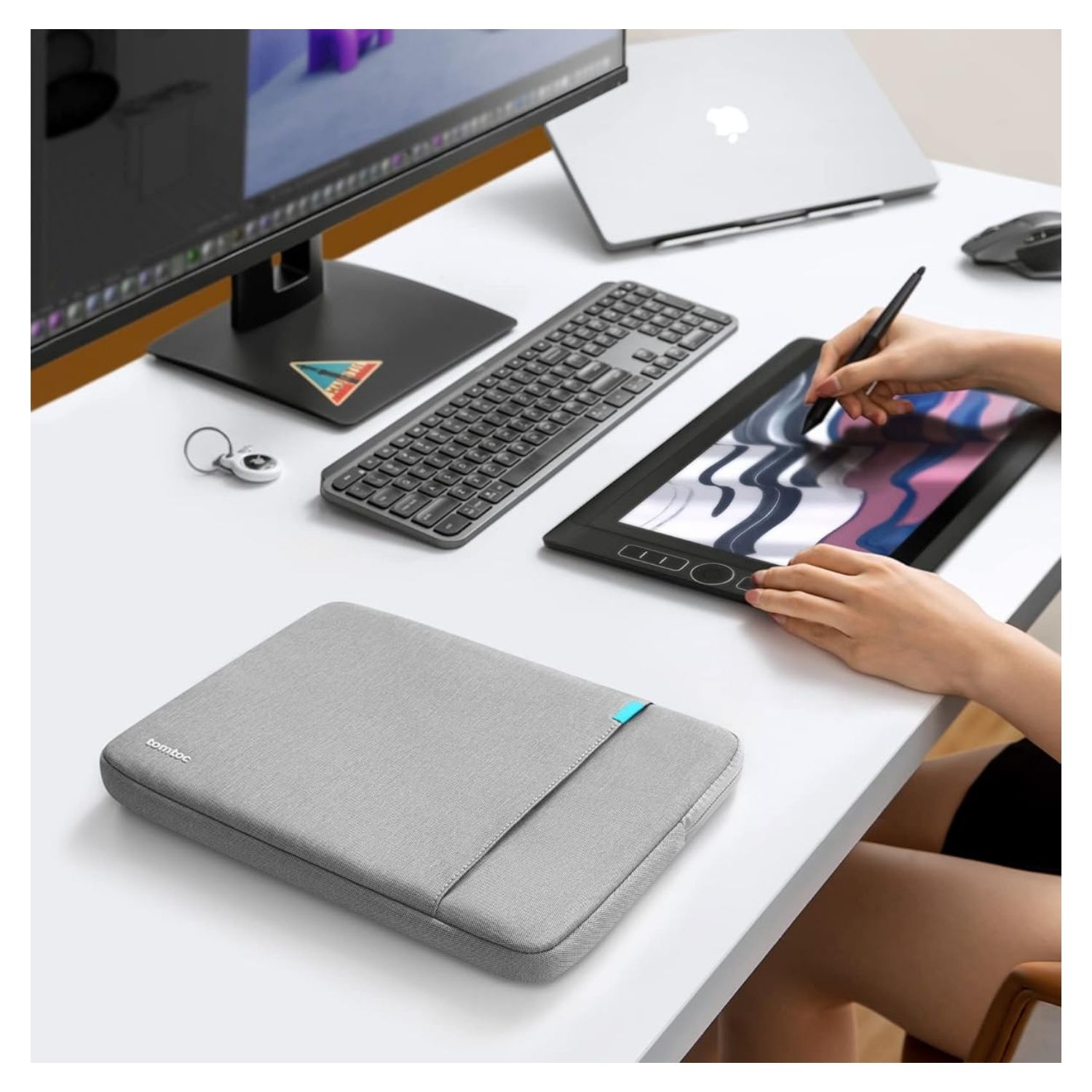 TOMTOC FUNDA DEFENDER-A13 PARA MACBOOK PRO 16' - GRIS OSCURO - 2