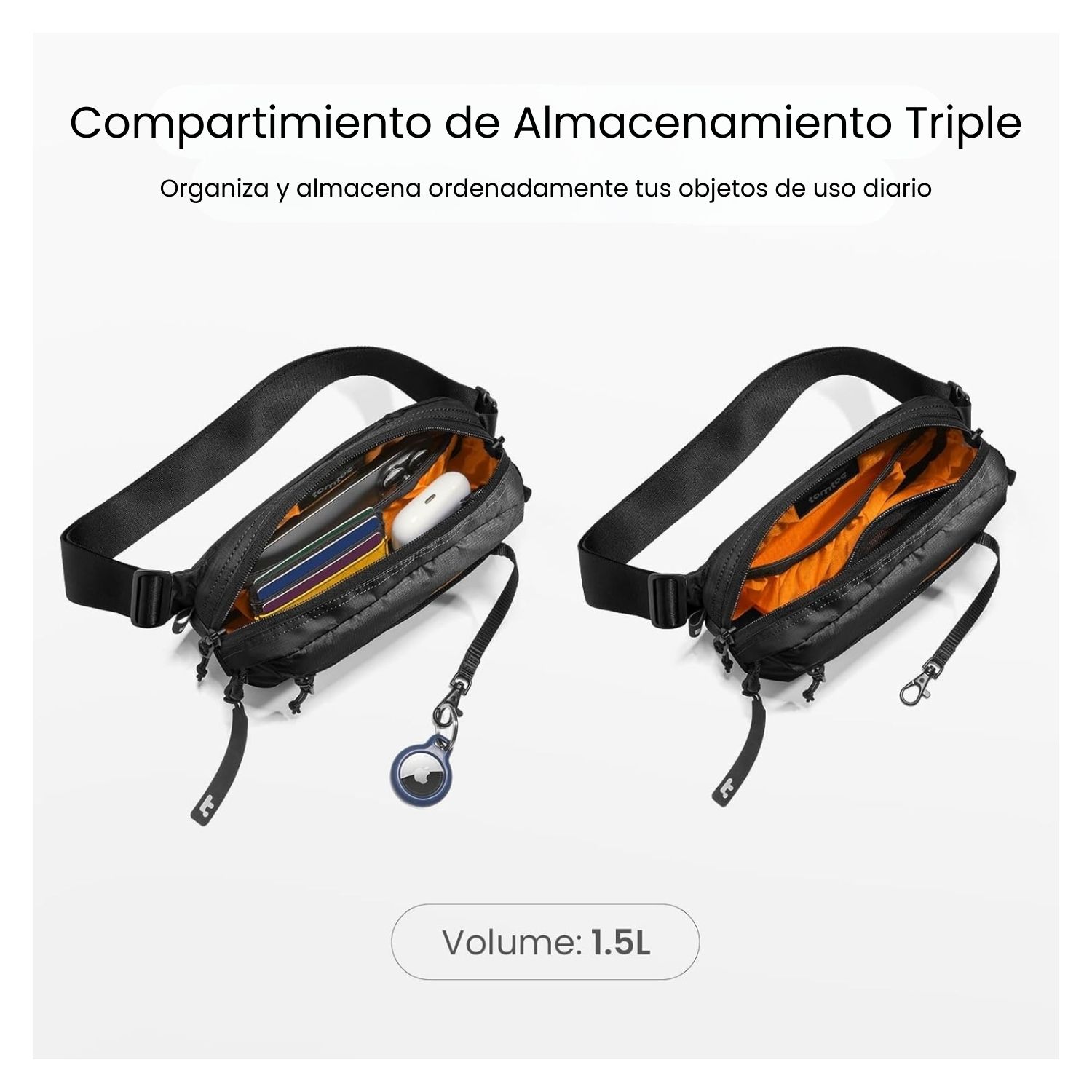 TOMTOC BANANO AVIATOR-T33 1.5L PEQUEÑO S - NEGRO - 3