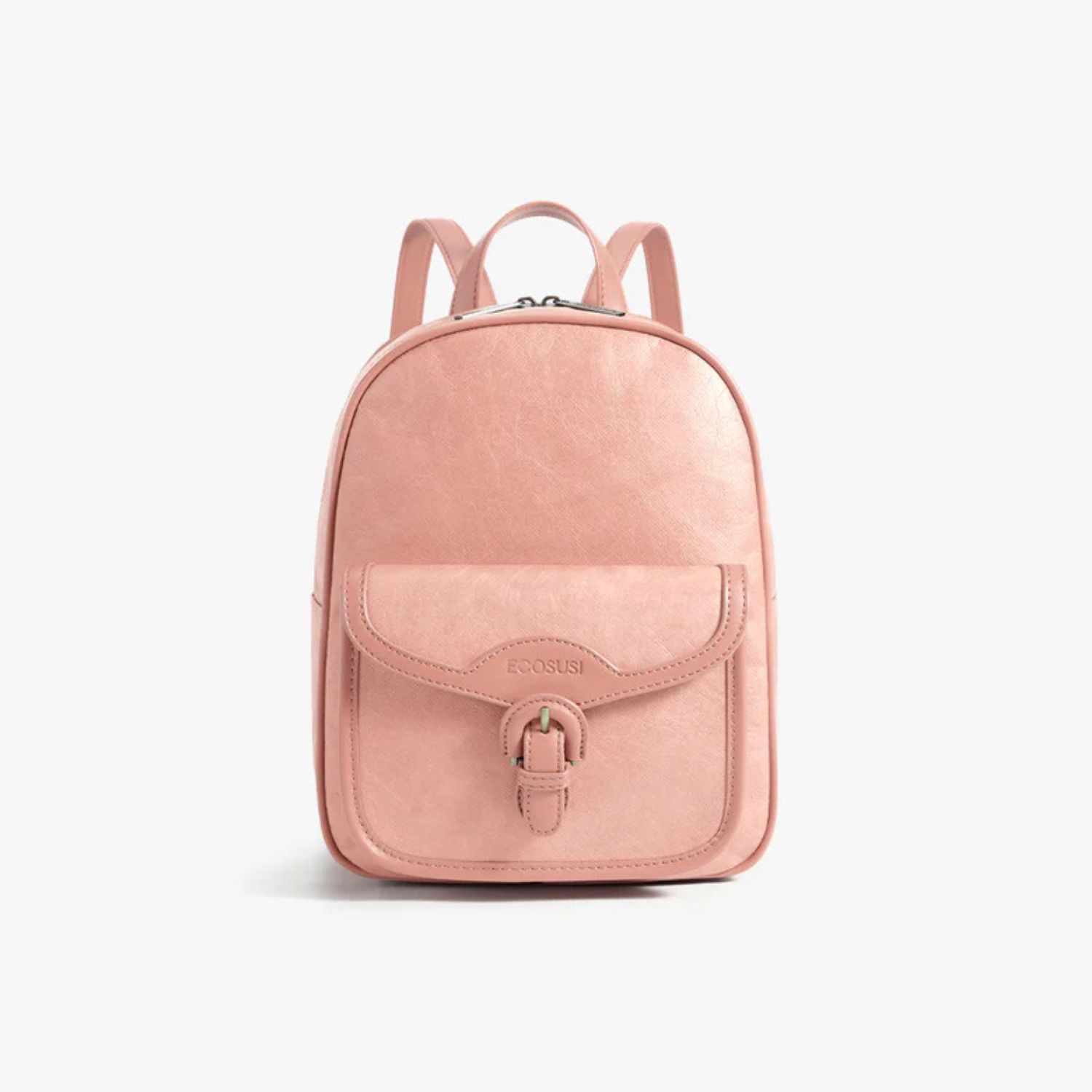 ECOSUSI MINI MOCHILA EVELINA DE PAPEL LAVABLE ECOLOGICO 11' ROSADO