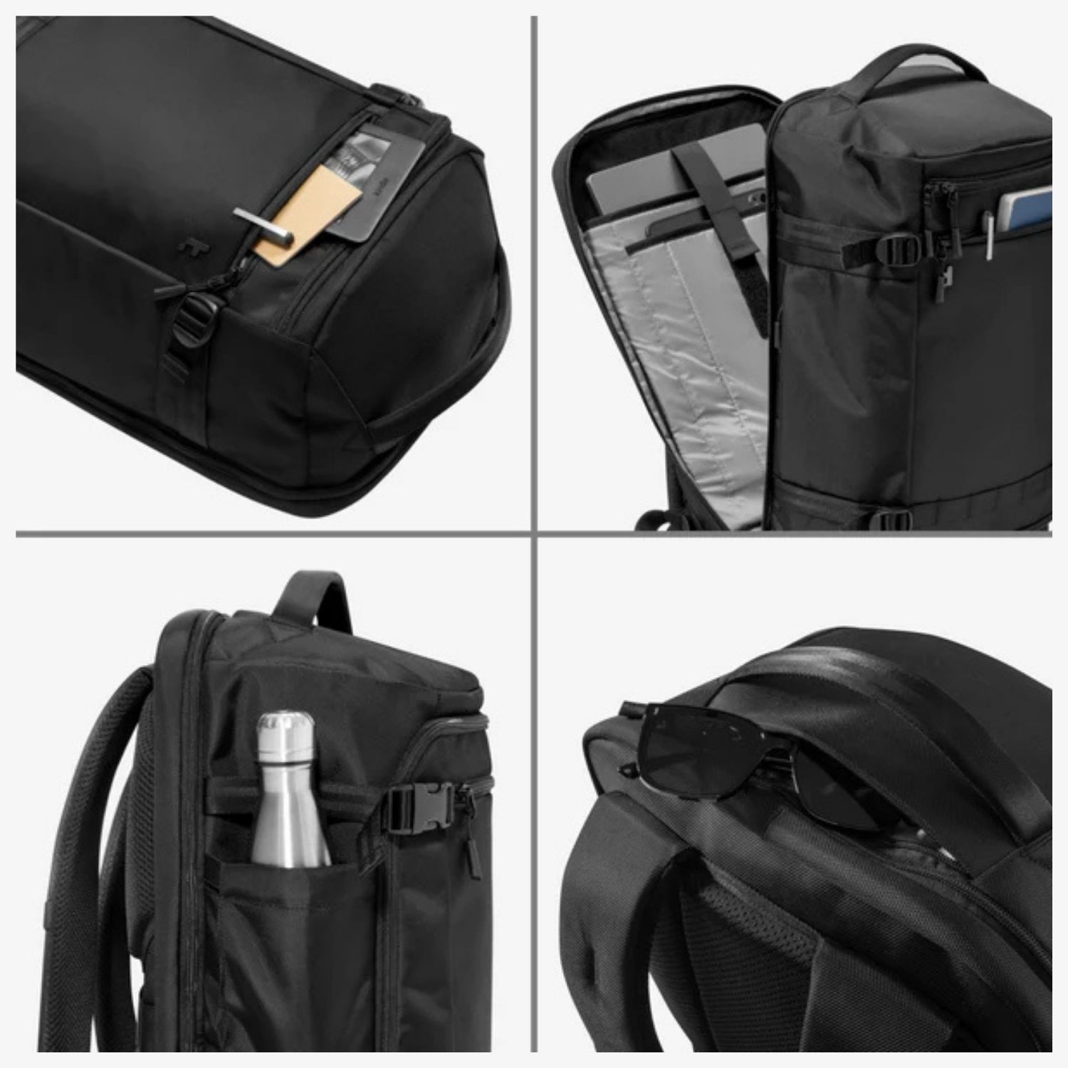 TOMTOC MOCHILA DE VIAJE NAVIGATOR-T67 38L PARA NOTEBOOK 17,3' NEGRO - 3