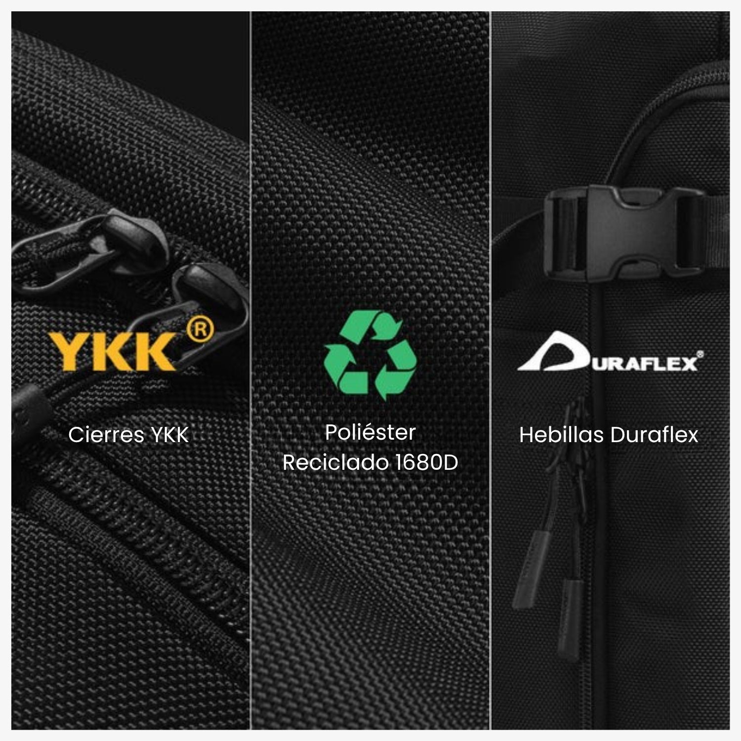 TOMTOC MOCHILA DE VIAJE NAVIGATOR-T67 38L PARA NOTEBOOK 17,3' NEGRO - 6