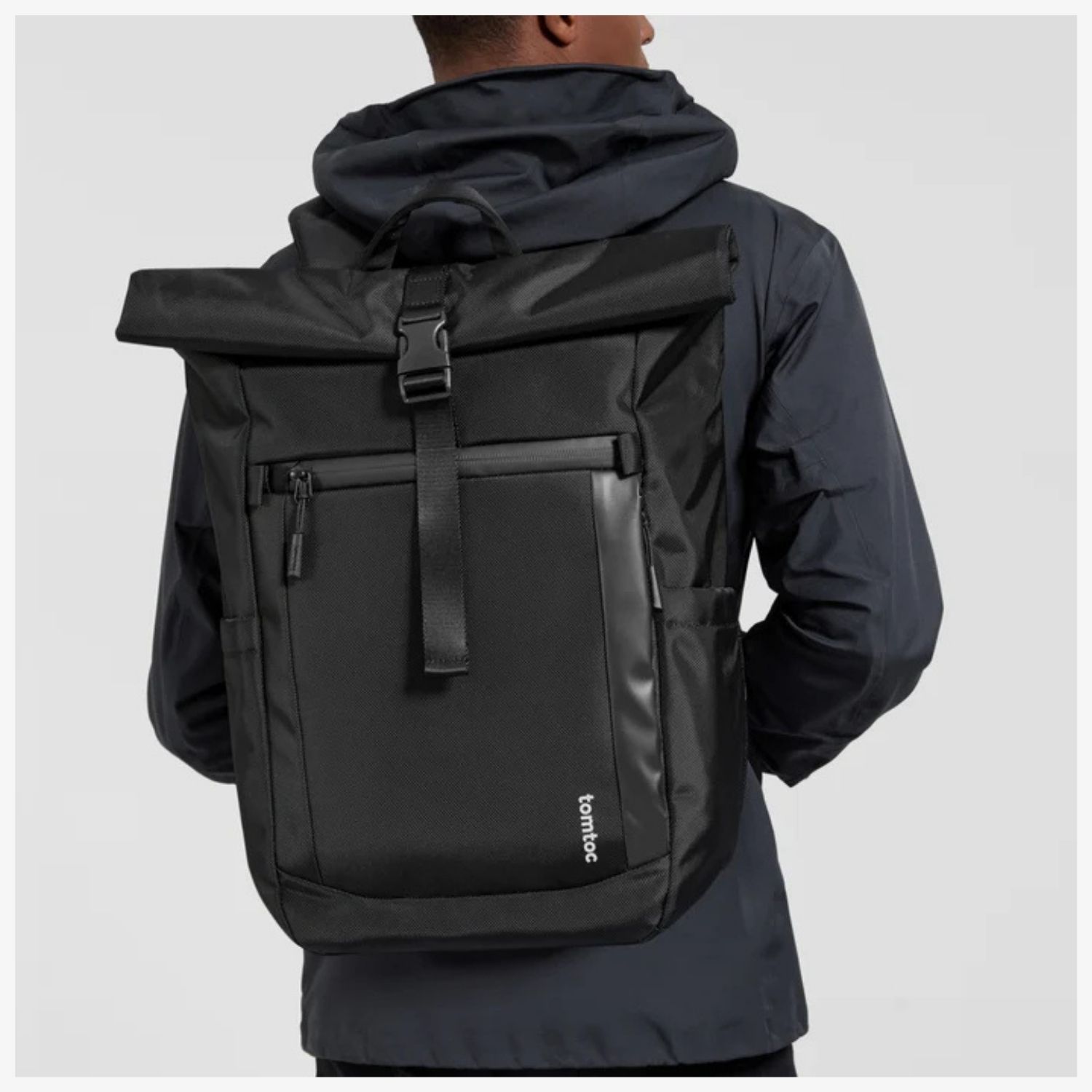 TOMTOC MOCHILA DE VIAJE NAVIGATOR-T61 L 25L-30L PARA NOTEBOOK 17,3' NEGRO - 5