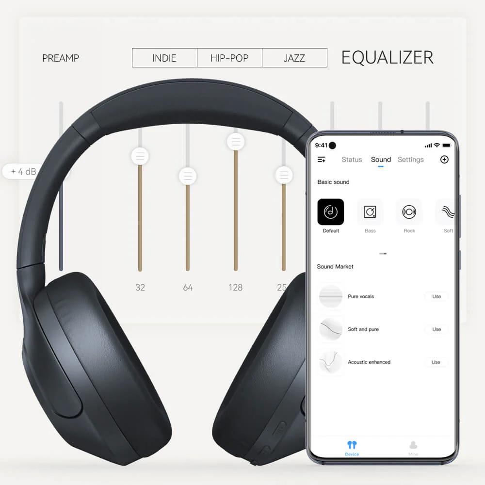 HAYLOU S35 ANC AUDIFONOS INALAMBRICOS BLUETOOTH CANCELACION DE RUIDO AZUL - 2