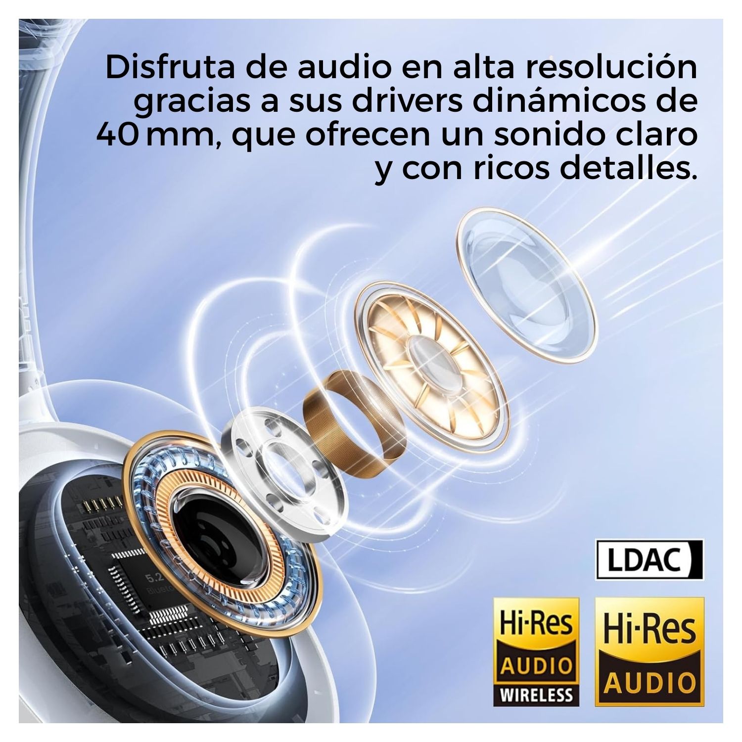 HAYLOU S35 ANC AUDIFONOS INALAMBRICOS BLUETOOTH CANCELACION DE RUIDO BLANCO - 3