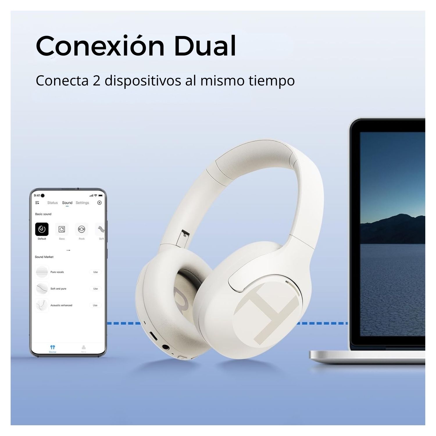 HAYLOU S35 ANC AUDIFONOS INALAMBRICOS BLUETOOTH CANCELACION DE RUIDO BLANCO - 5