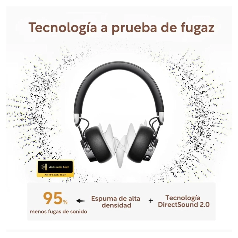 QCY ERA 7 AUDIFONOS INALAMBRICOS RETRO ENC CON IA NEGRO - 4