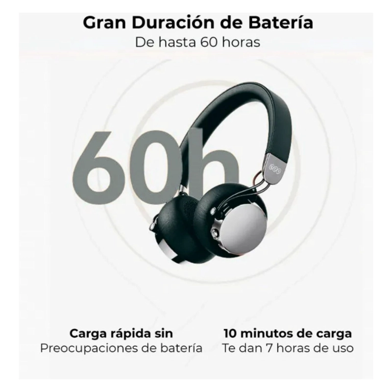 QCY ERA 7 AUDIFONOS INALAMBRICOS RETRO ENC CON IA NEGRO - 6