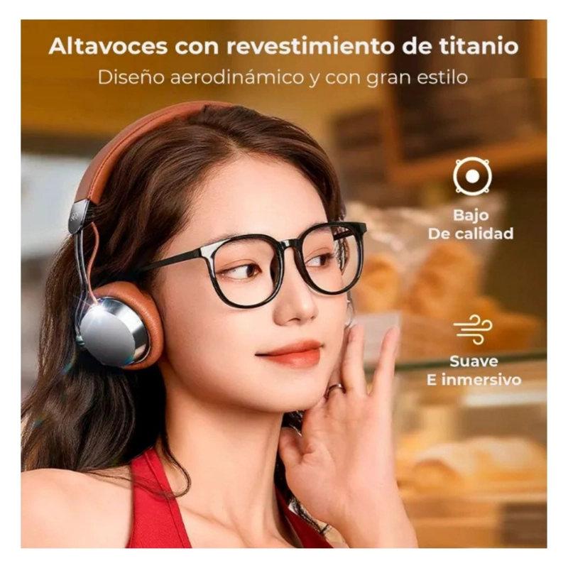 QCY ERA 7 AUDIFONOS INALAMBRICOS RETRO ENC CON IA NEGRO - 7