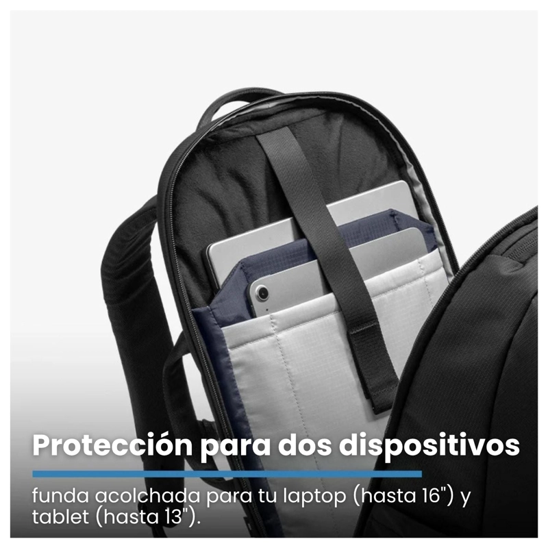 TOMTOC MOCHILA URBANEX-T77 PARA MACBOOK 16' 22L NEGRO - 4