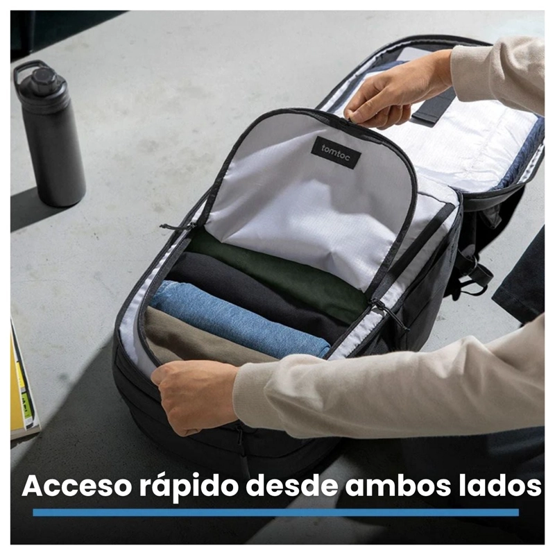 TOMTOC MOCHILA URBANEX-T77 PARA MACBOOK 16' 22L NEGRO - 5