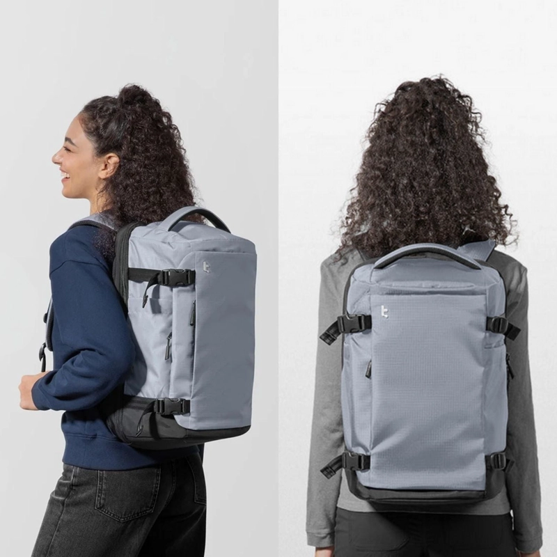 TOMTOC MOCHILA DE VIAJE NAVIGATOR-T66 LITEWAY PARA NOTEBOOK 16' 28L GRIS - 2
