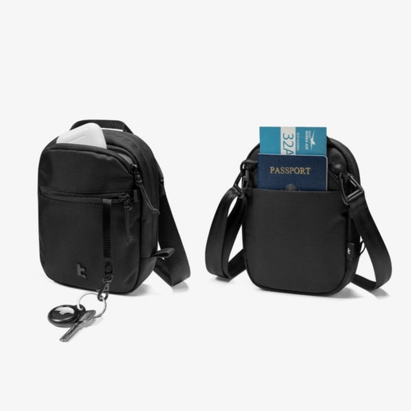 TOMTOC BOLSO BANDOLERA DE VIAJE AVIATOR-T37 RFID NEGRO - 3