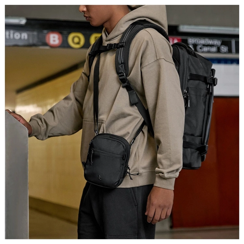 TOMTOC BOLSO BANDOLERA DE VIAJE AVIATOR-T37 RFID NEGRO - 4